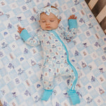 monsters inc overalls Convertible Zip-Up Footie Pajama