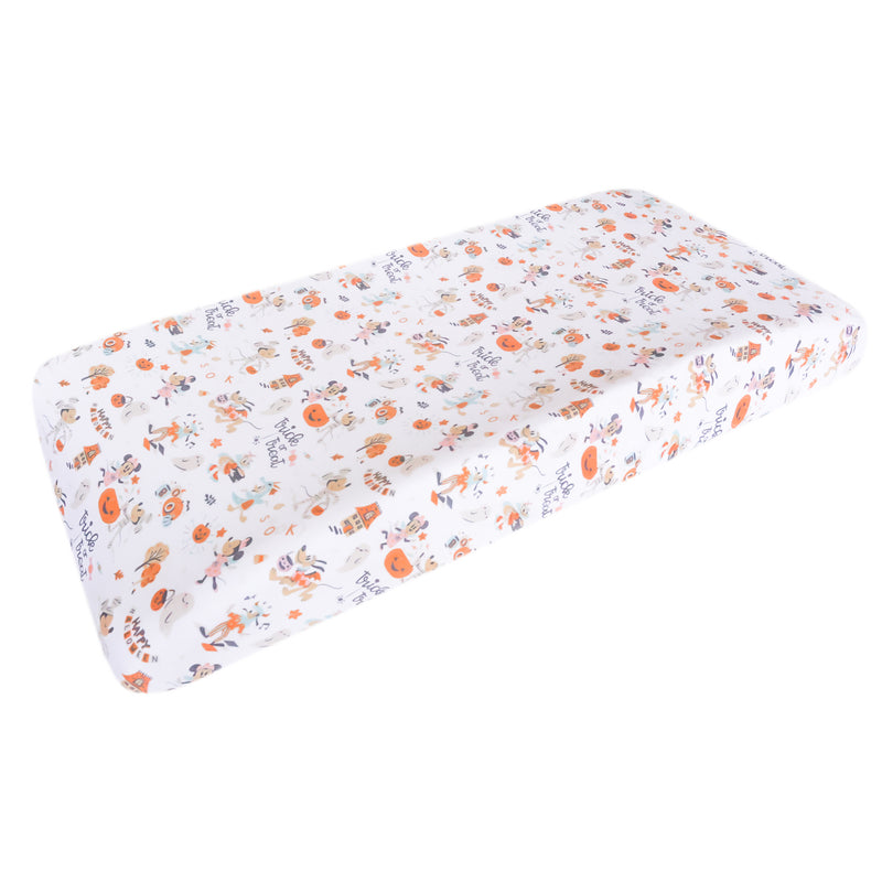 Premium Knit Diaper Changing Pad Cover - Mickey Mouse's Boo Bash