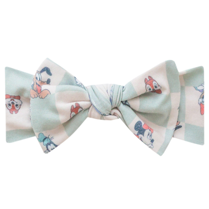 Knit Headband Bow - Mickey Mouse and Friends