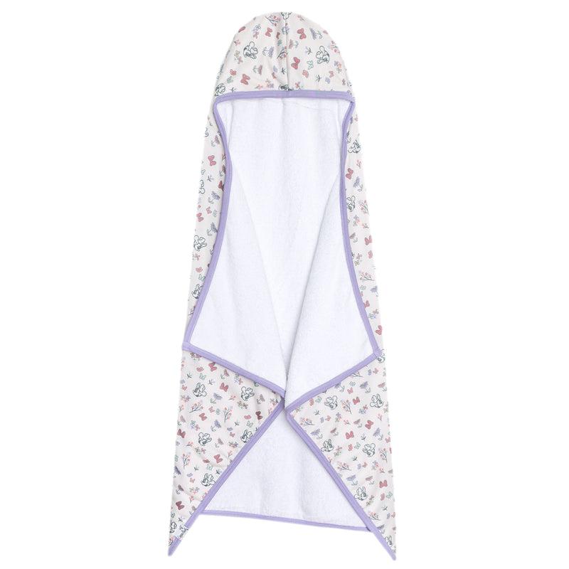 Premium Big Kid Hooded Towel - Minnie Mouse's Bowquet