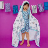 Premium Big Kid Hooded Towel - Monsters, Inc. Friends