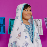 Premium Big Kid Hooded Towel - Monsters, Inc. Friends