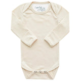 Rib Knit Long Sleeve Bodysuit - Moonstone