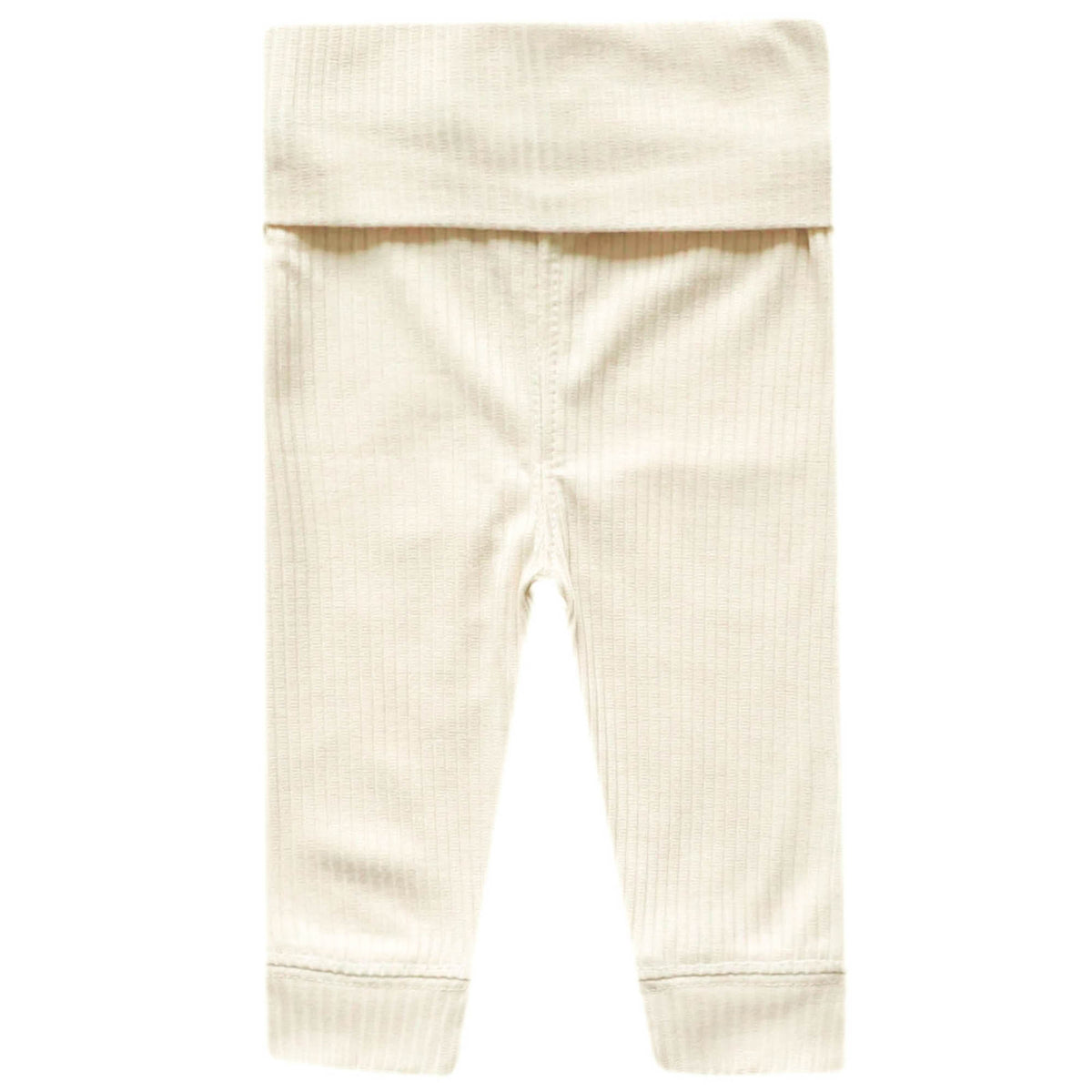 Rib Knit Baby Pants- Moonstone