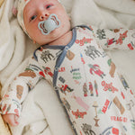 Newborn Knotted Gown - A Christmas Story