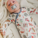 Newborn Knotted Gown - A Christmas Story