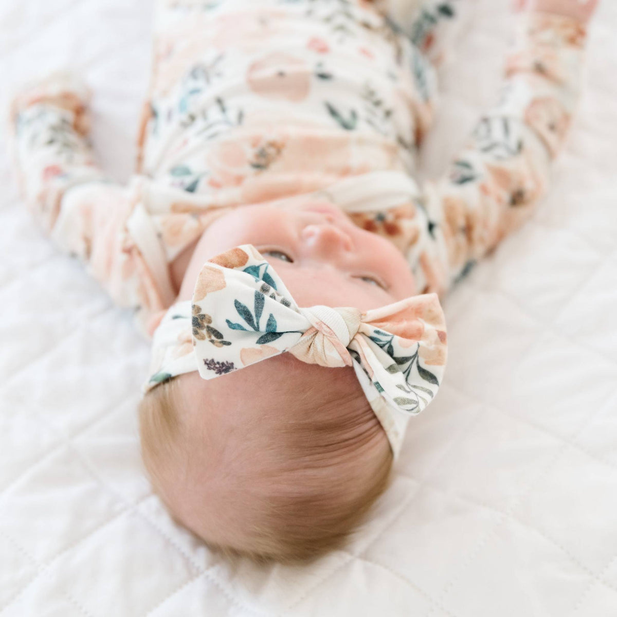 Newborn Knotted Gown - Autumn