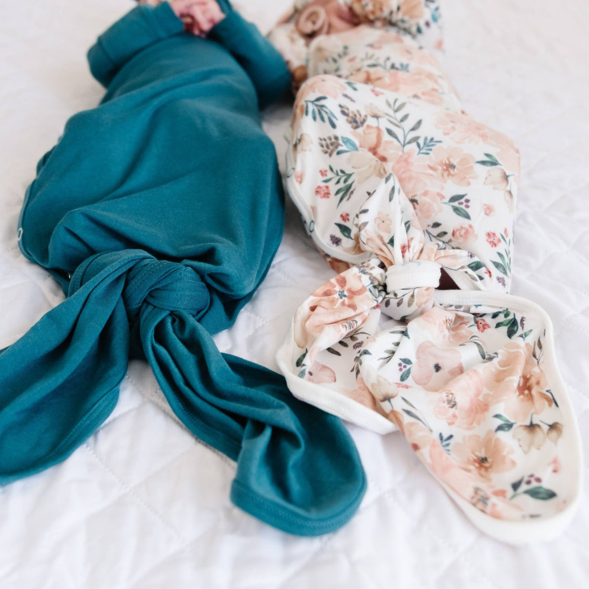 Newborn Knotted Gown - Autumn