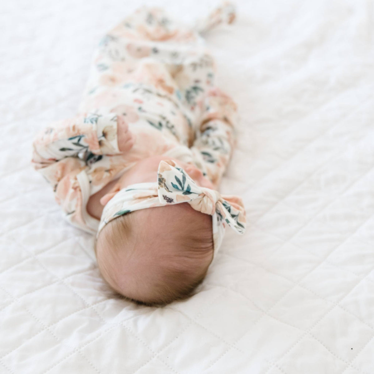 Newborn Knotted Gown - Autumn