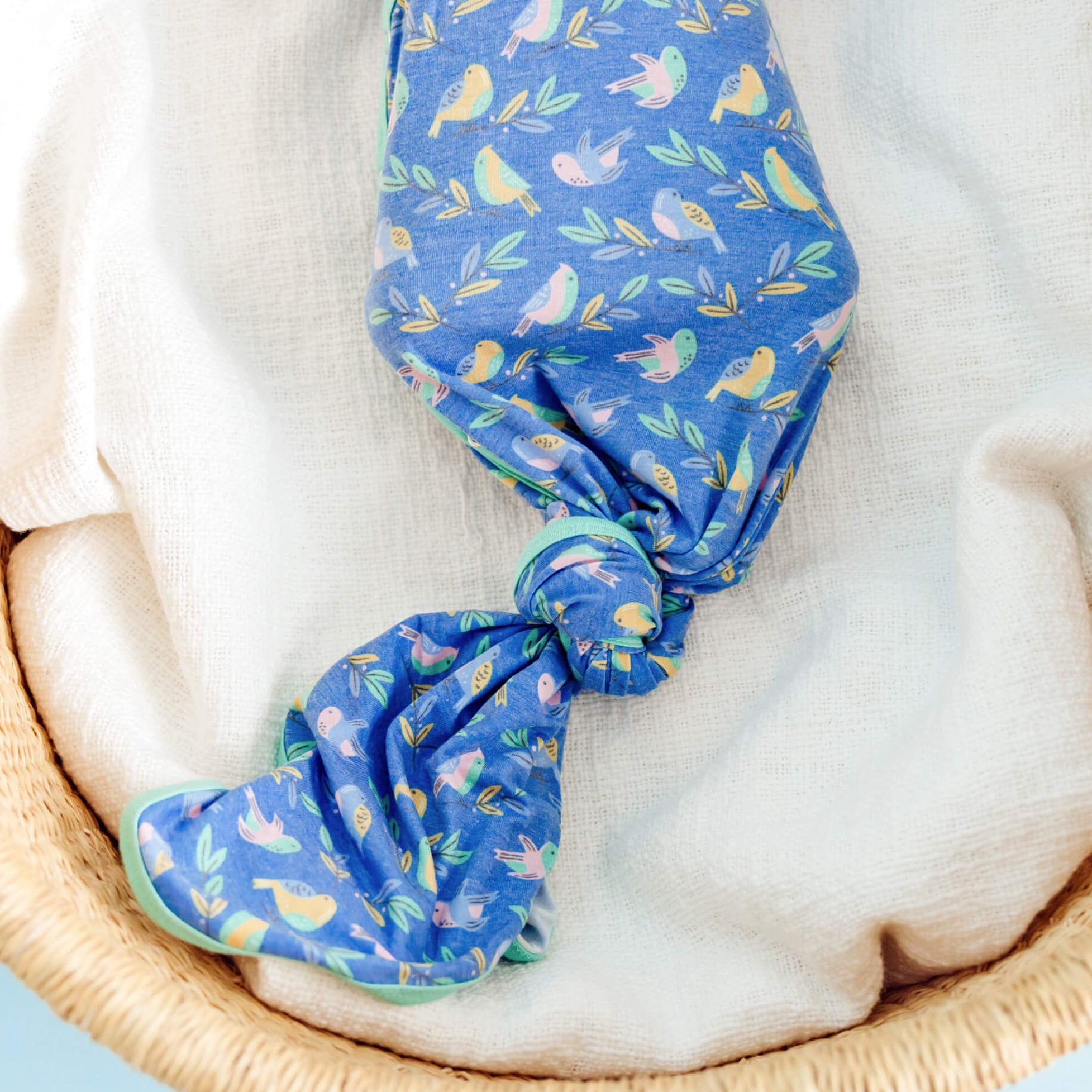 Newborn Knotted Gown - Birdie