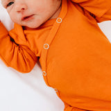 Newborn Knotted Gown - Blaze