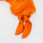 Newborn Knotted Gown - Blaze