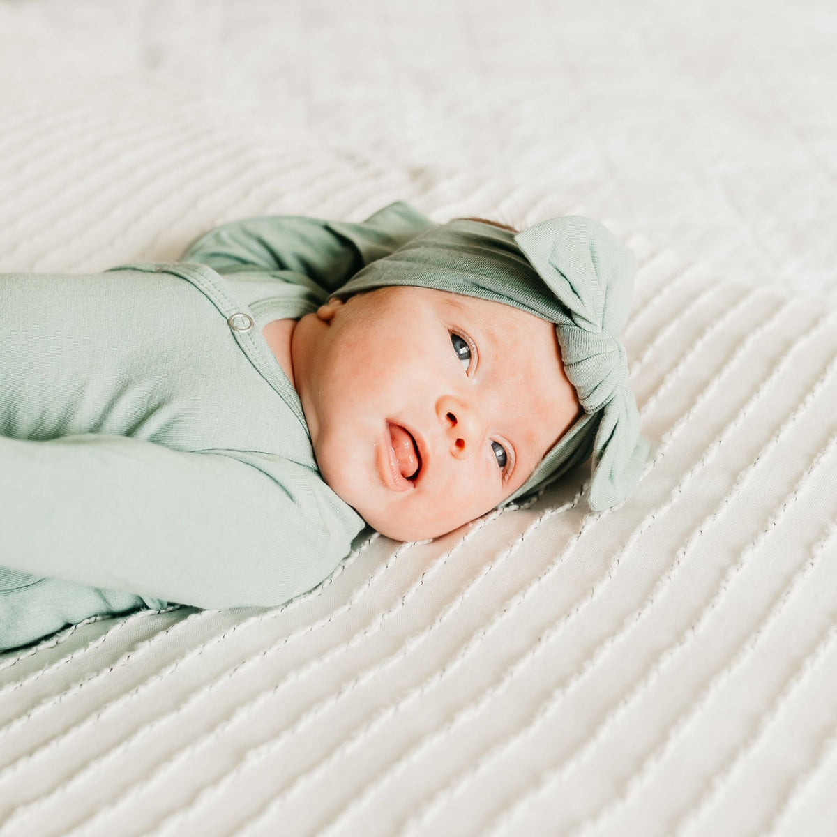 Newborn Knotted Gown - Briar