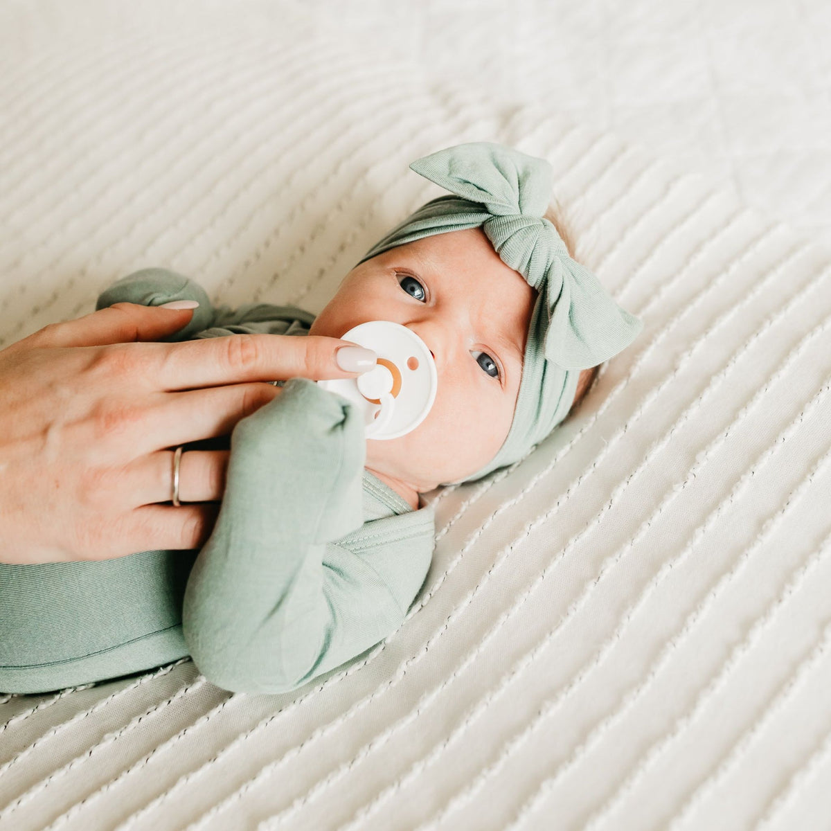 Newborn Knotted Gown - Briar