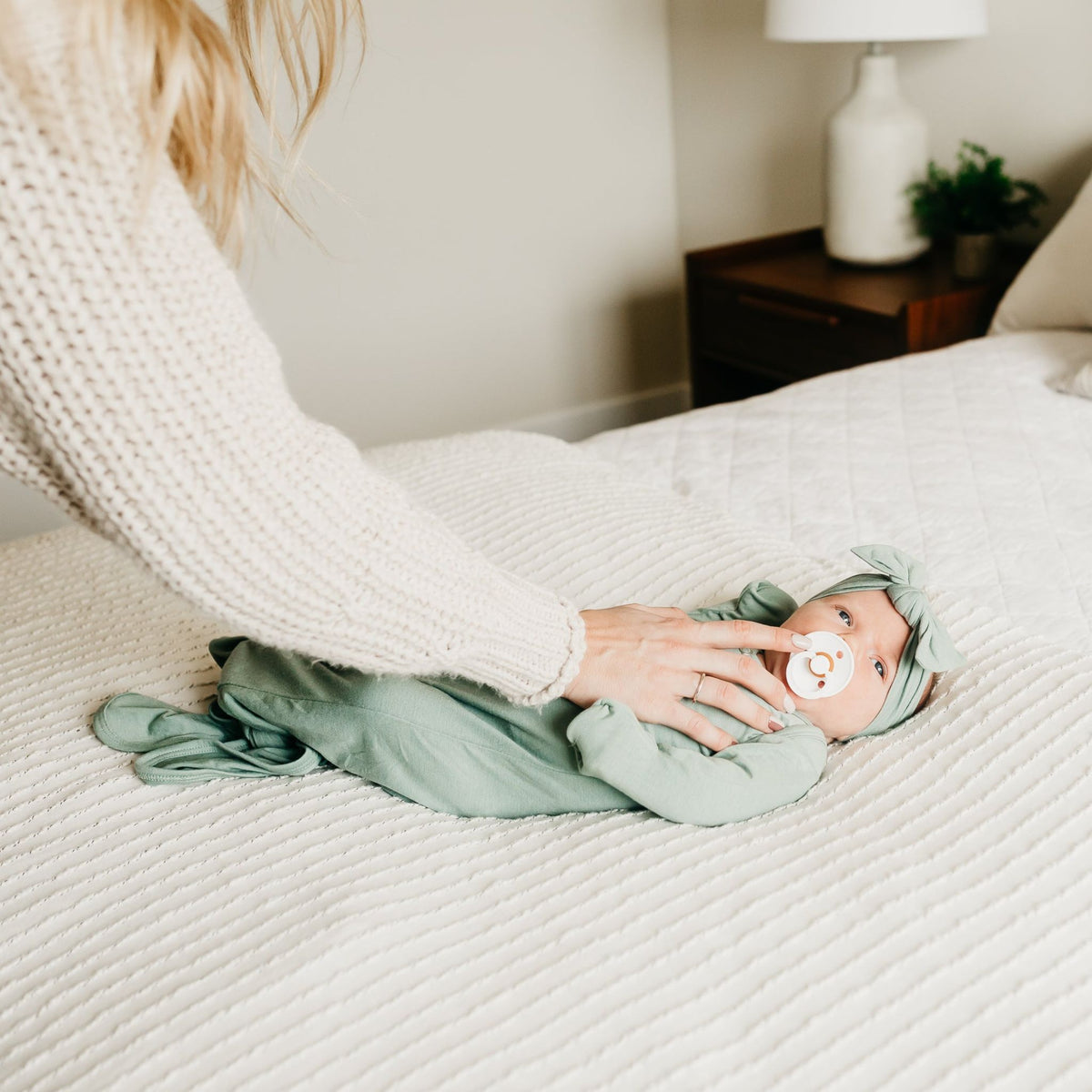 Newborn Knotted Gown - Briar