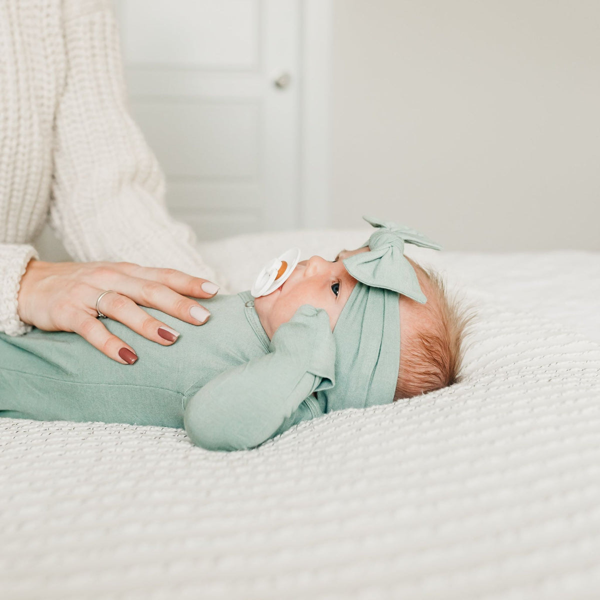 Newborn Knotted Gown - Briar