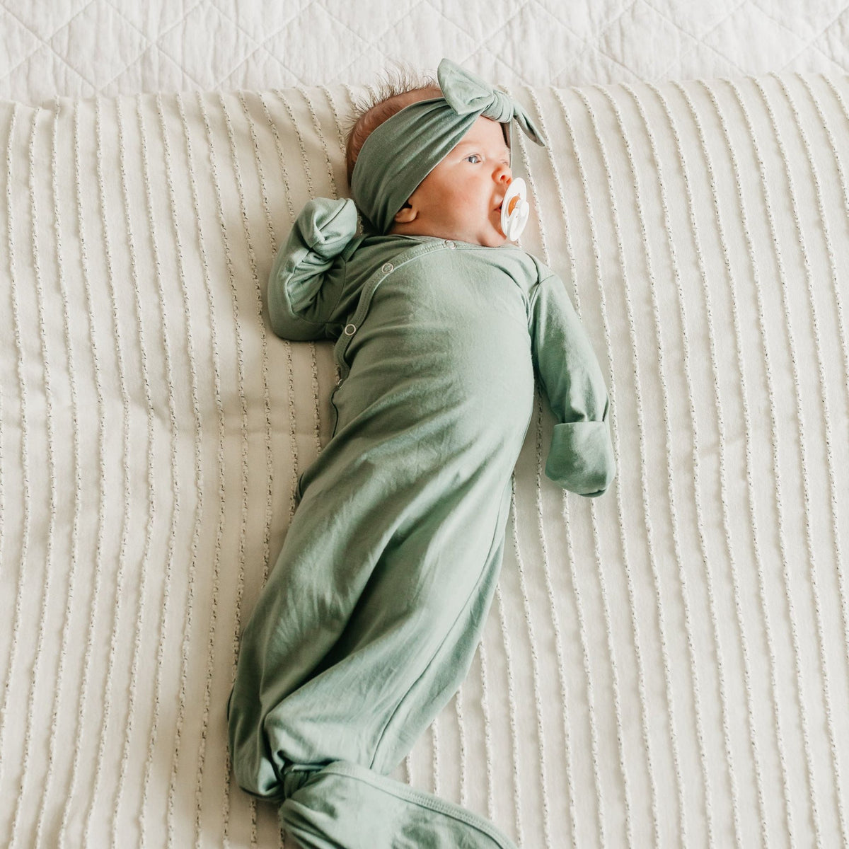 Newborn Knotted Gown - Briar