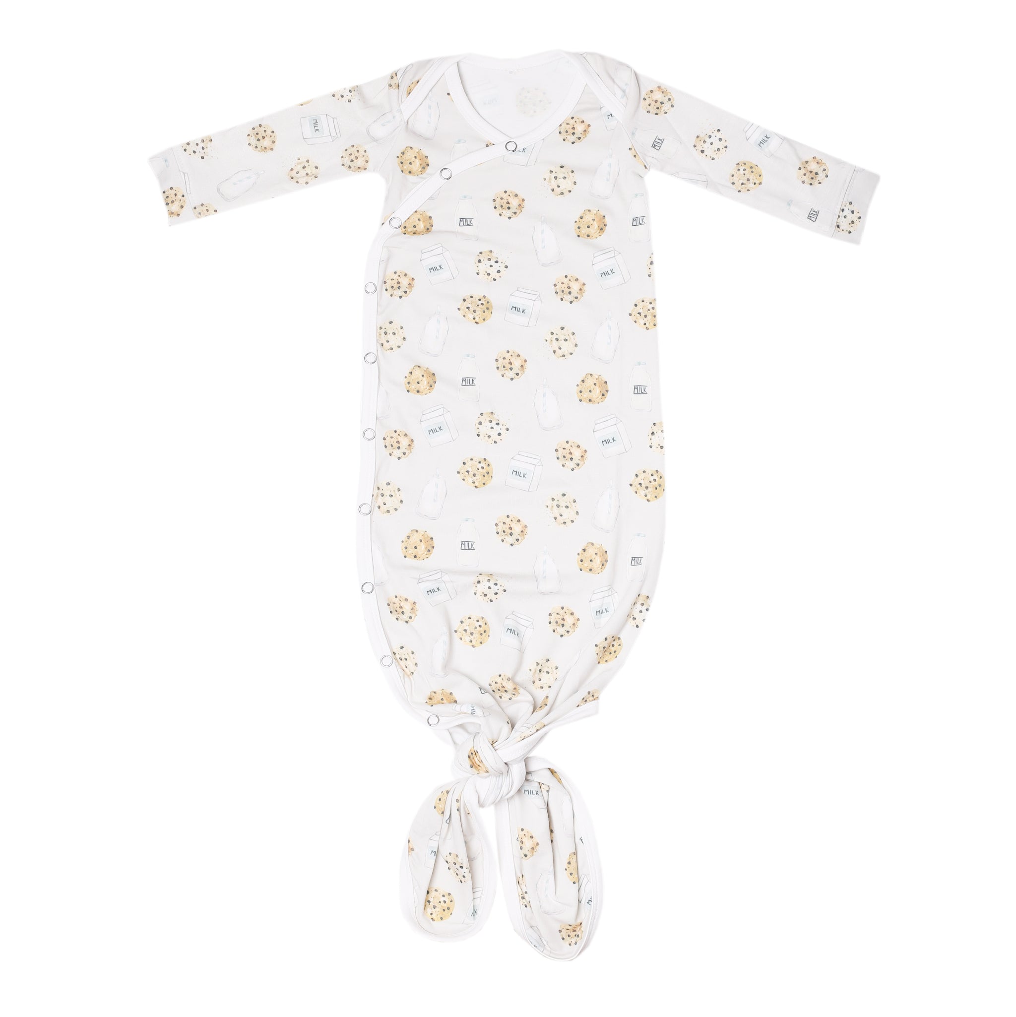 Newborn Knotted Gown - Chip