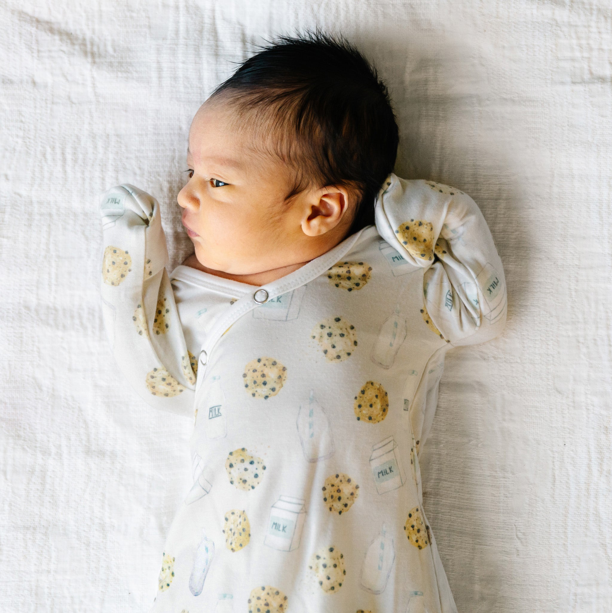 Newborn Knotted Gown - Chip
