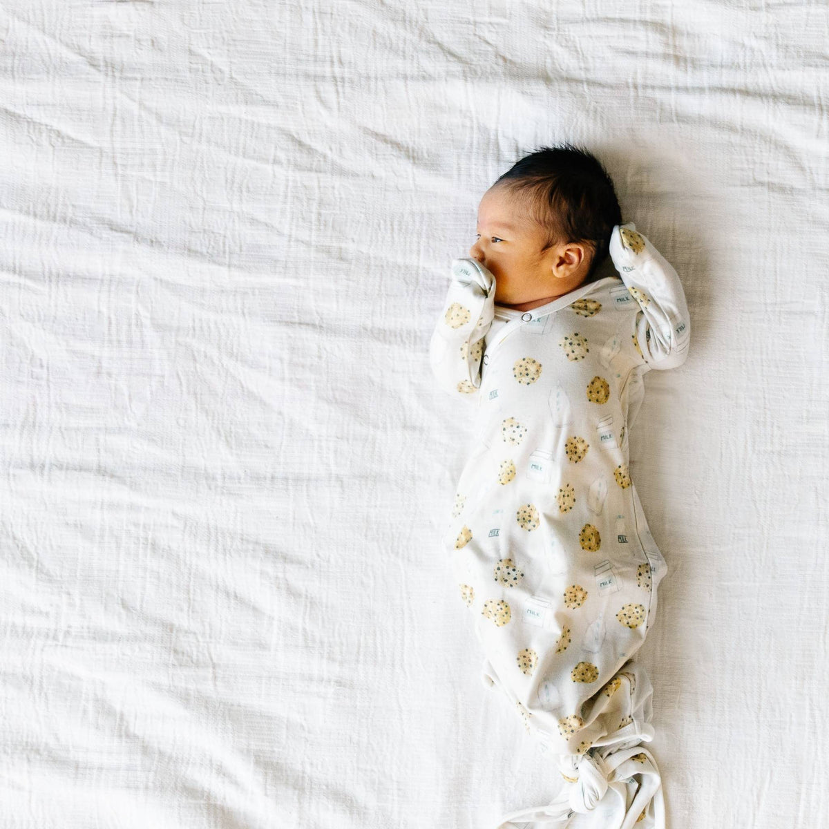 Newborn Knotted Gown - Chip