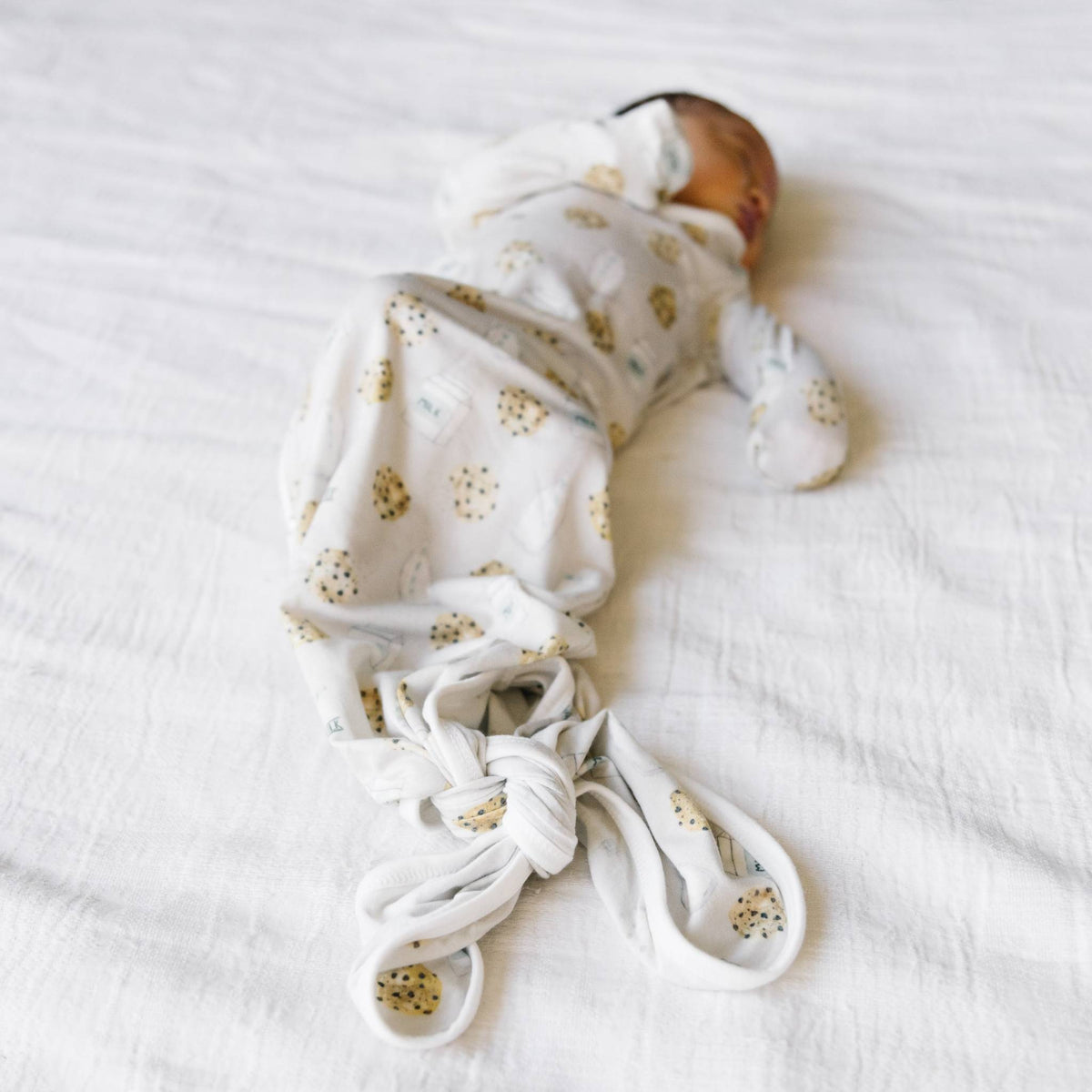 Newborn Knotted Gown - Chip