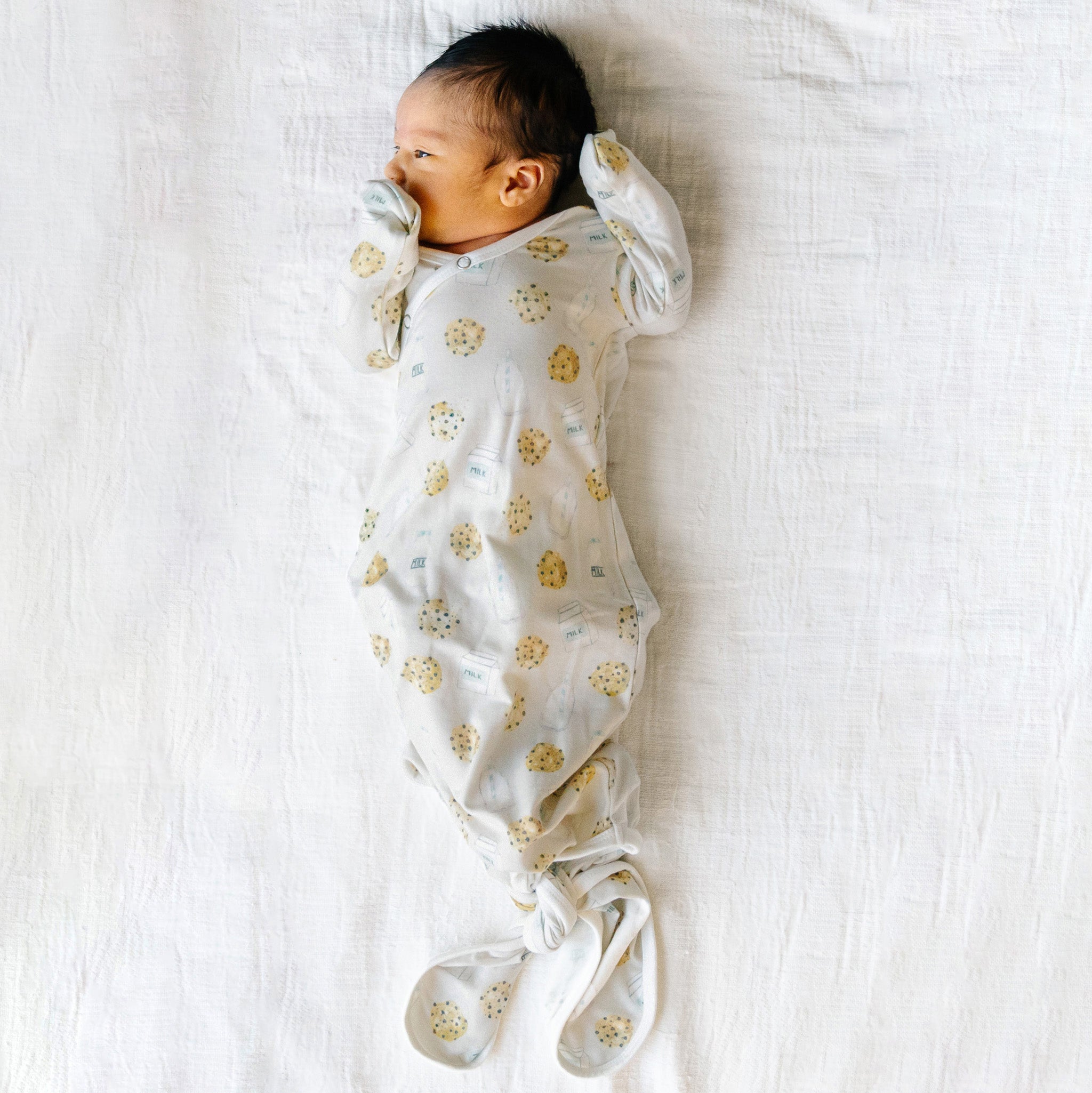 Newborn Knotted Gown - Chip