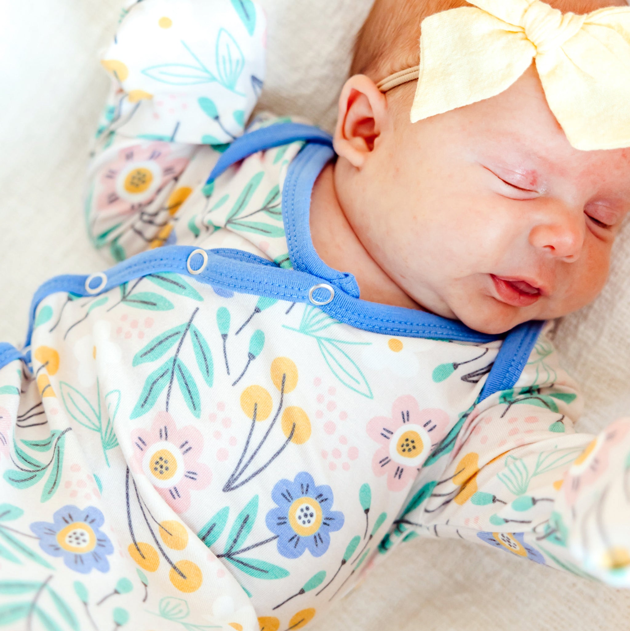 Newborn Knotted Gown - Clara