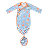 Newborn Knotted Gown - Clementine