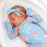 Newborn Knotted Gown - Clementine