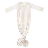 Newborn Knotted Gown - Coastal