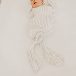 Newborn Knotted Gown - Coastal