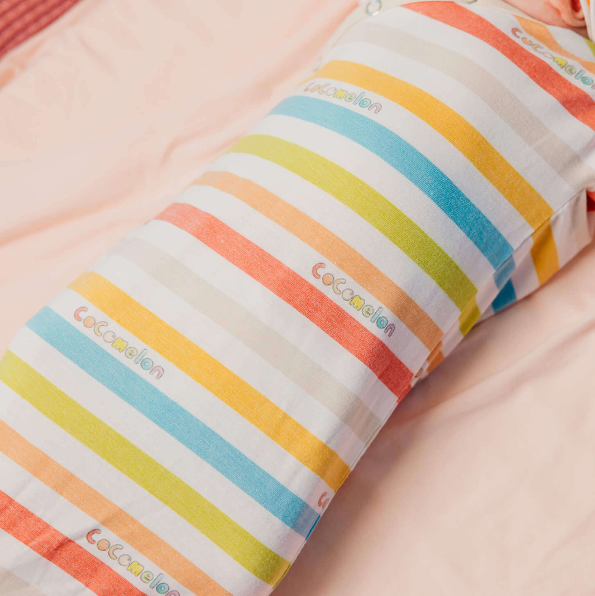 Newborn Knotted Gown - CoComelon Stripe