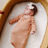 Newborn Knotted Gown - Cooper