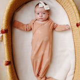 Newborn Knotted Gown - Cooper