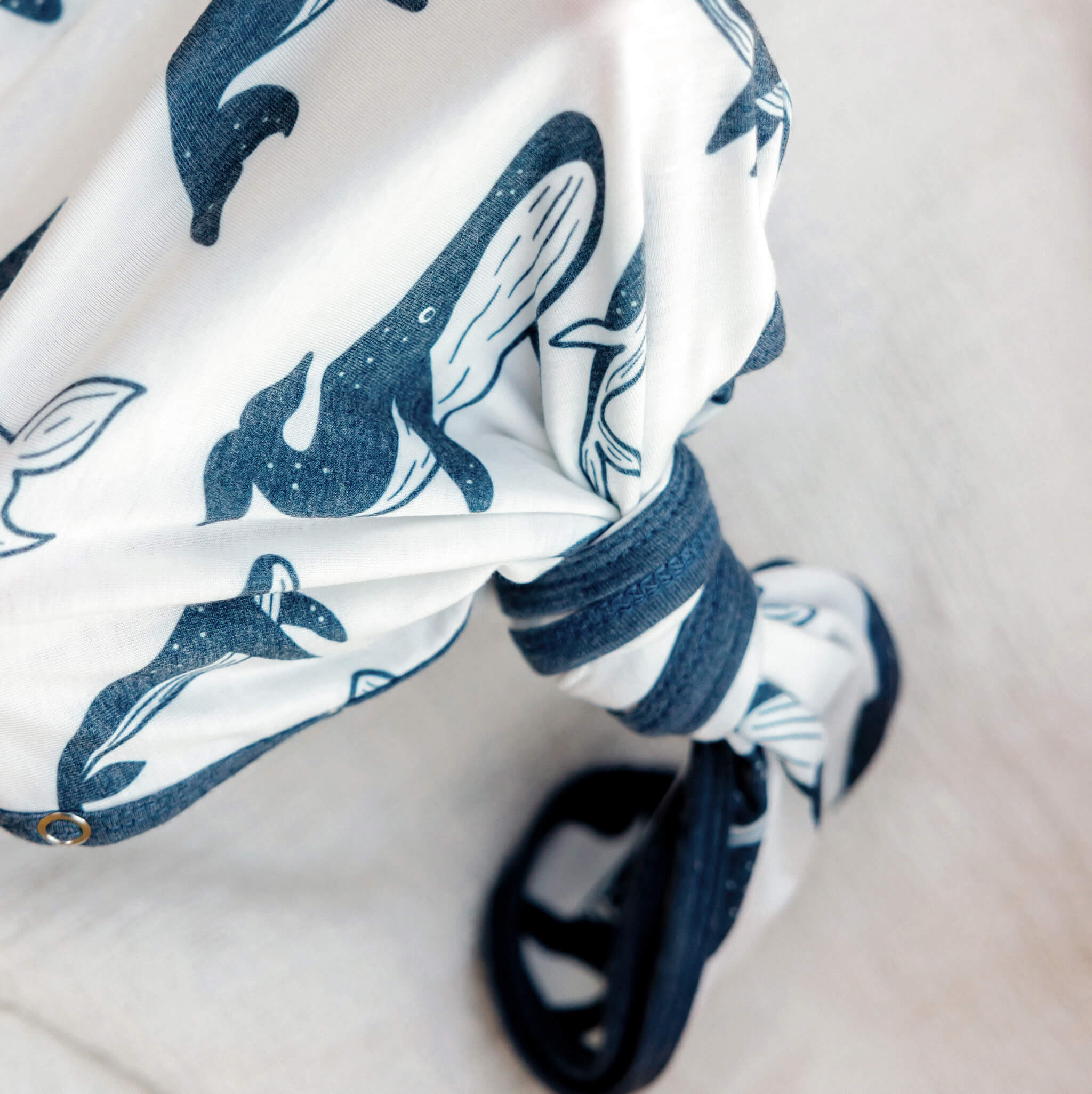 Newborn Knotted Gown - Cove