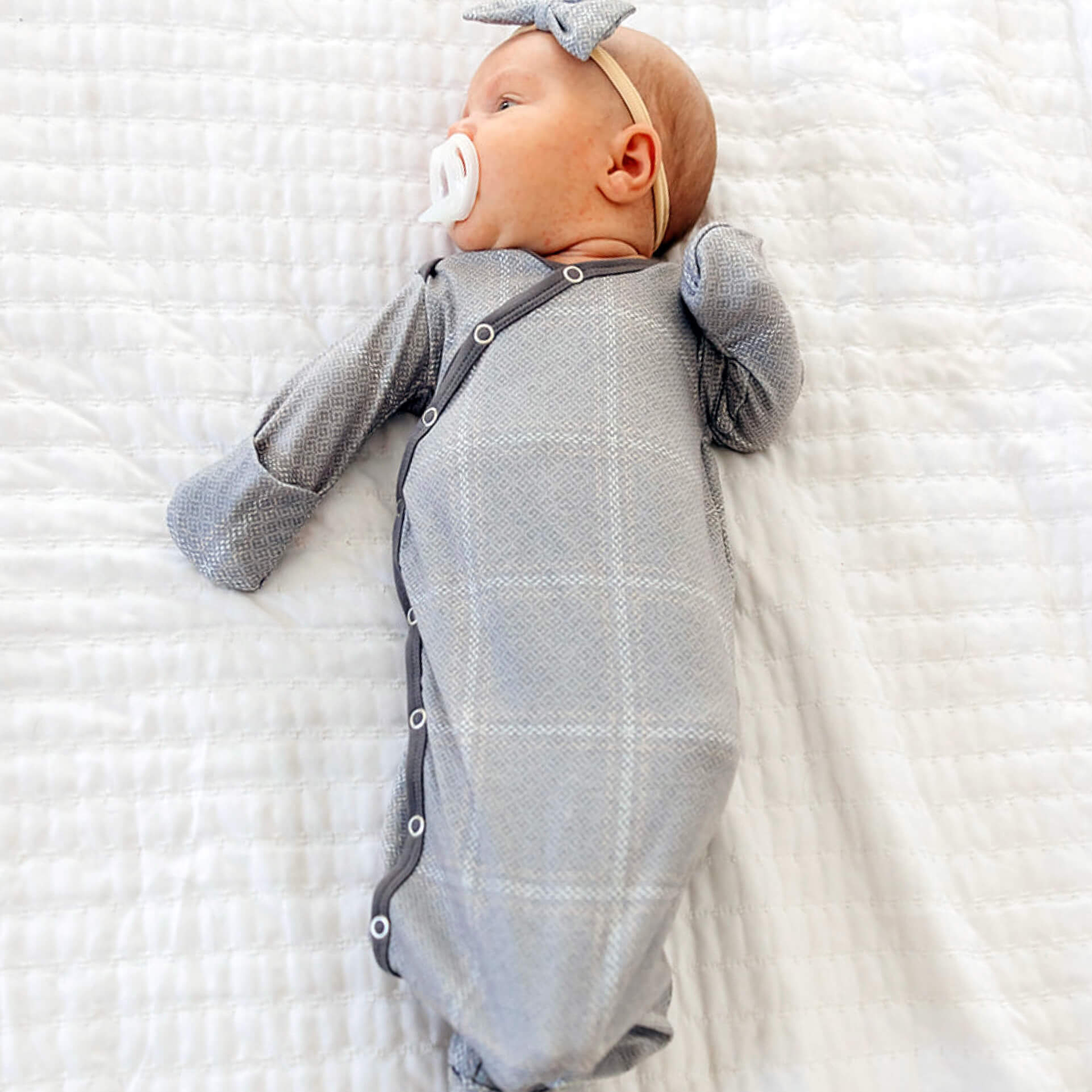 Newborn Knotted Gown - Dakota