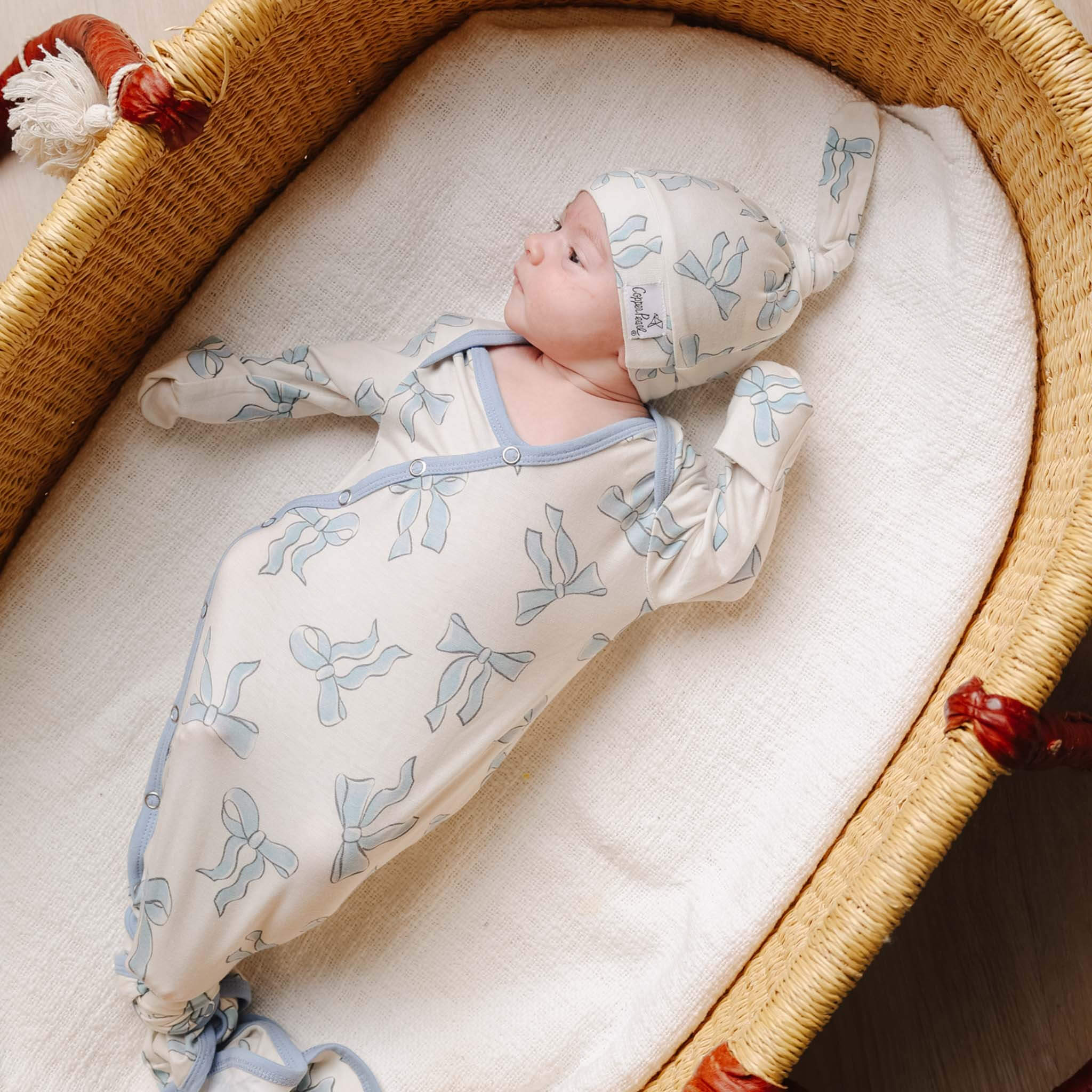 Newborn Knotted Gown - Daphne