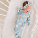 Newborn Knotted Gown - Della