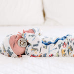 Newborn Knotted Gown - Diesel