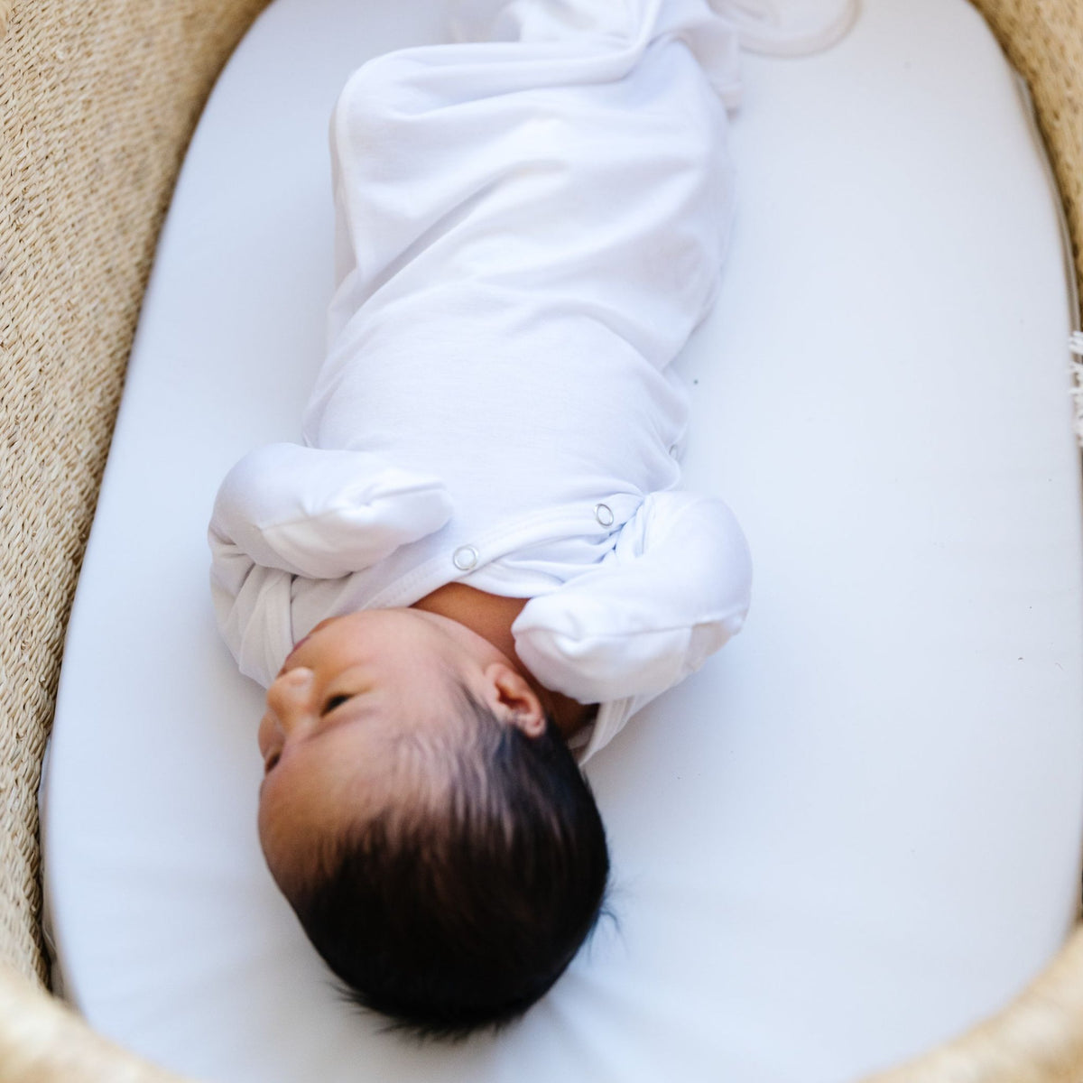 Newborn Knotted Gown - Dove