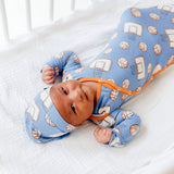 Newborn Knotted Gown - Dunk