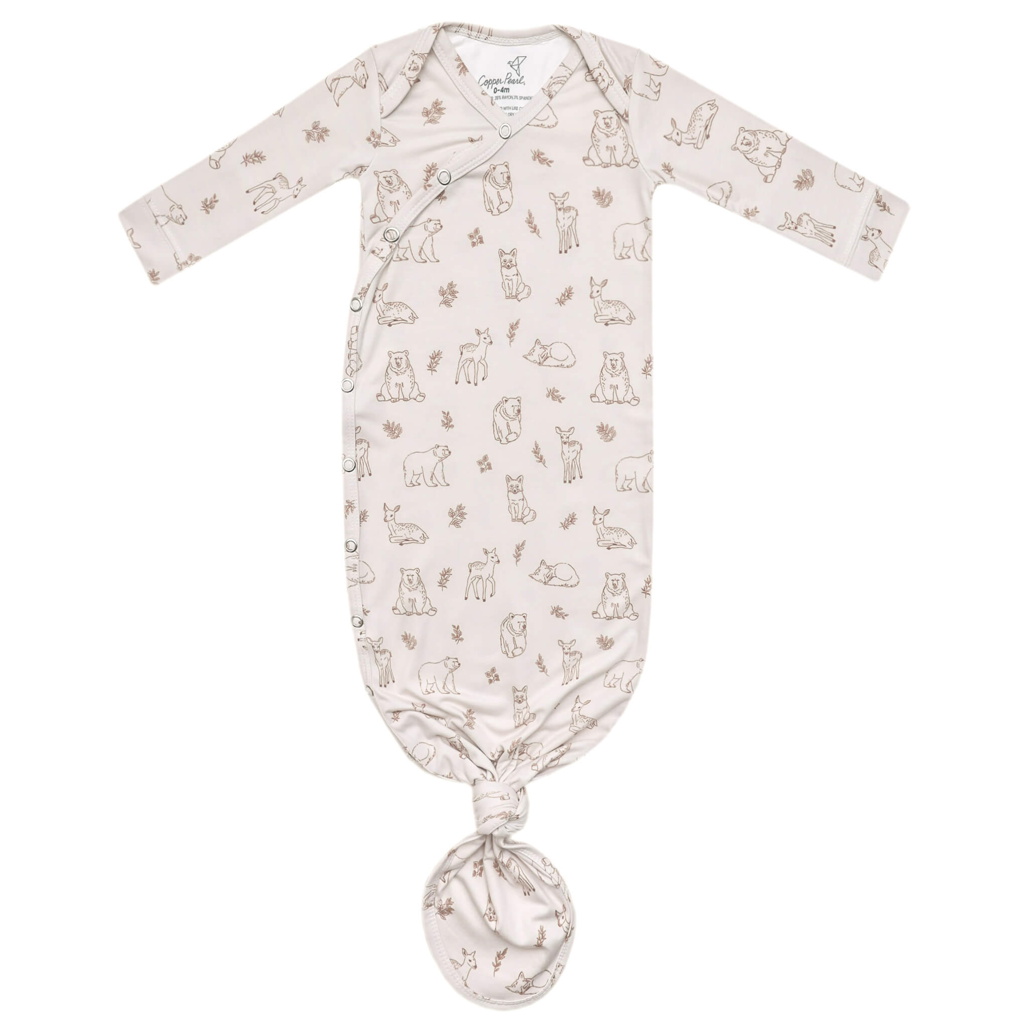 Newborn Knotted Gown - Dylan