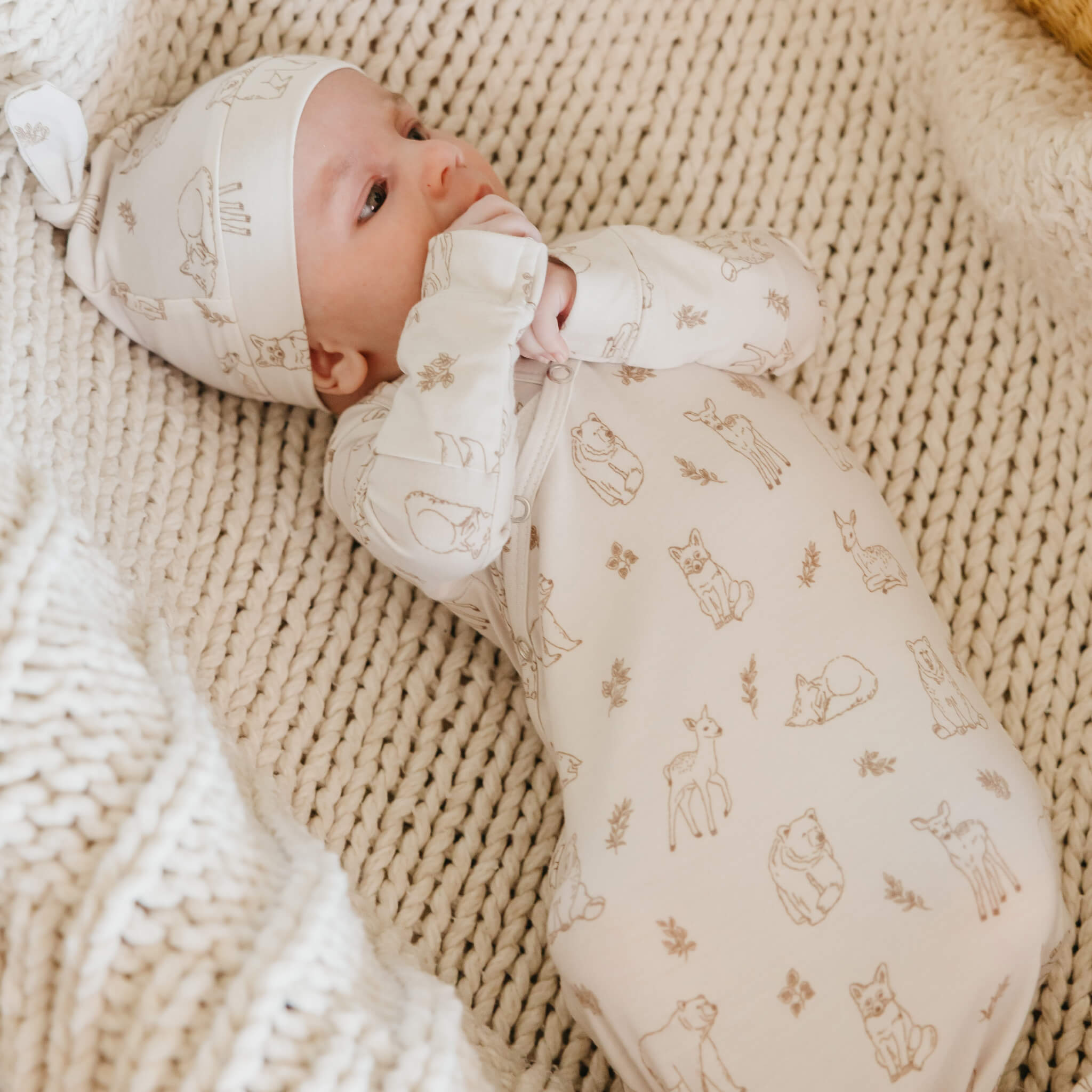 Newborn Knotted Gown - Dylan