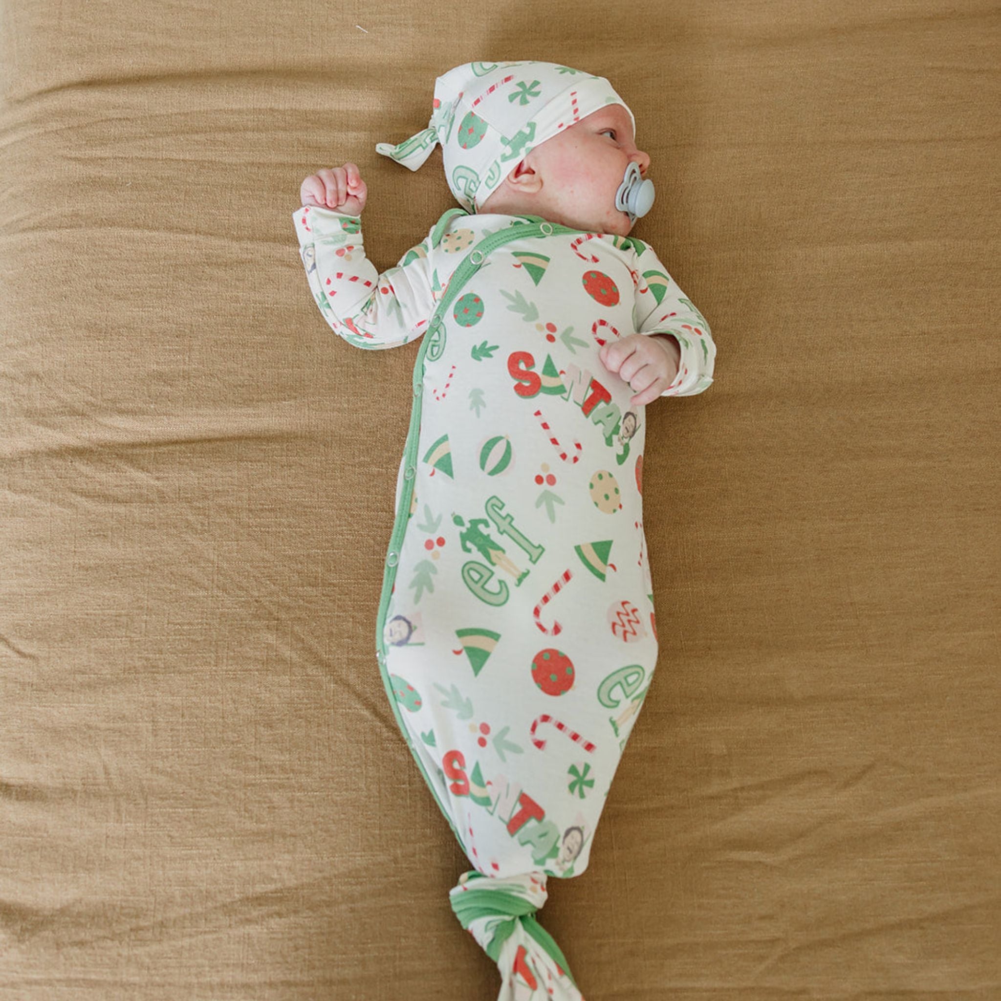 Newborn Knotted Gown - Elf