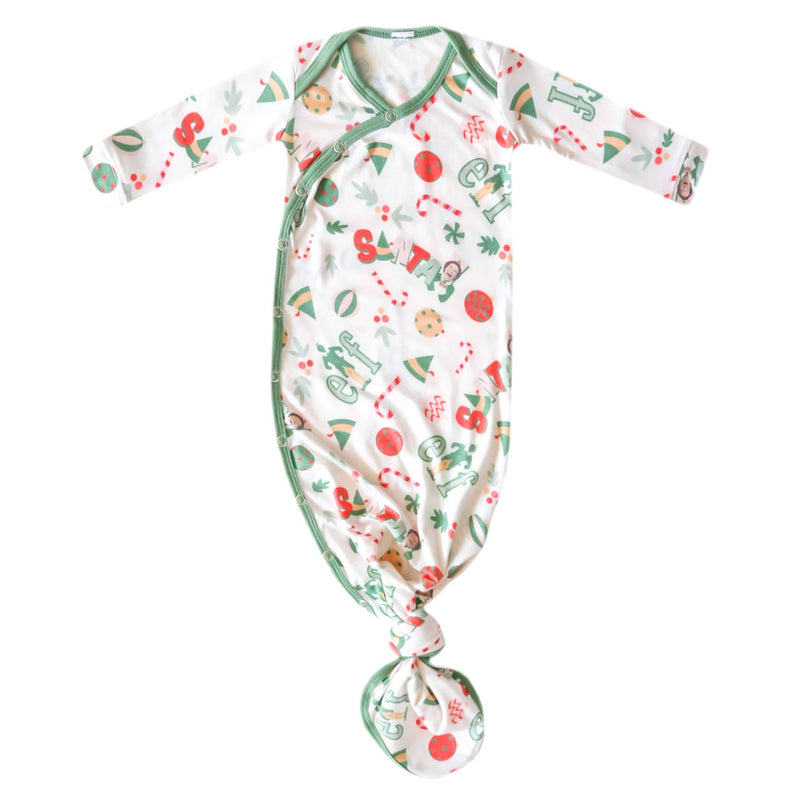 Newborn Knotted Gown - Elf