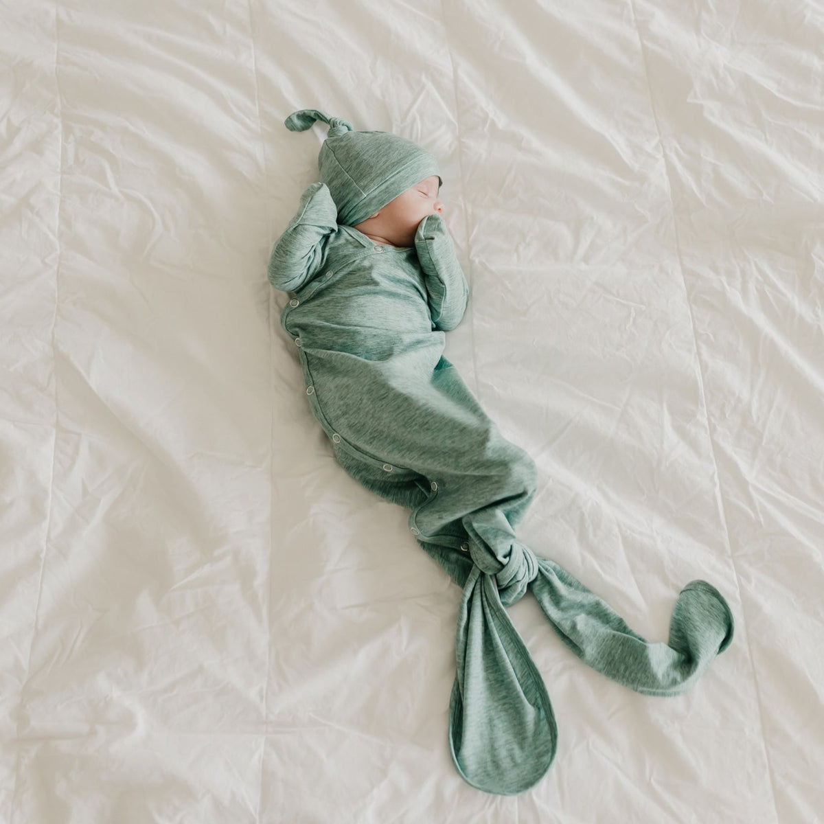 Newborn Knotted Gown - Emerson