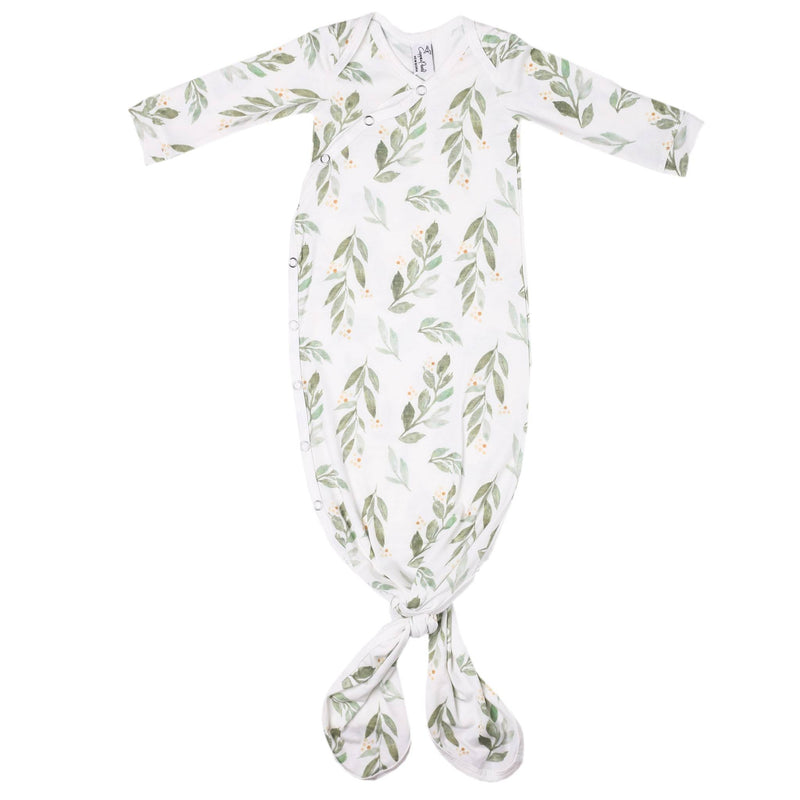 Newborn Knotted Gown - Fern