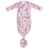 Newborn Knotted Gown - Flora