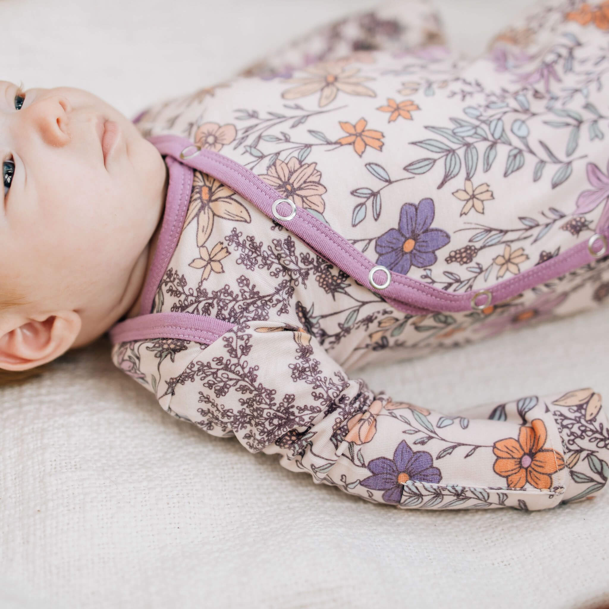 Newborn Knotted Gown - Flora
