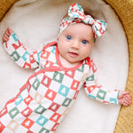 Newborn Knotted Gown - Fraser